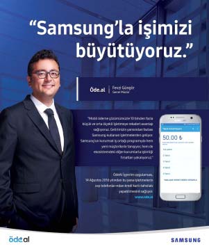 Fevzi Güngör Öde Al Samsung Reklam Afişi.